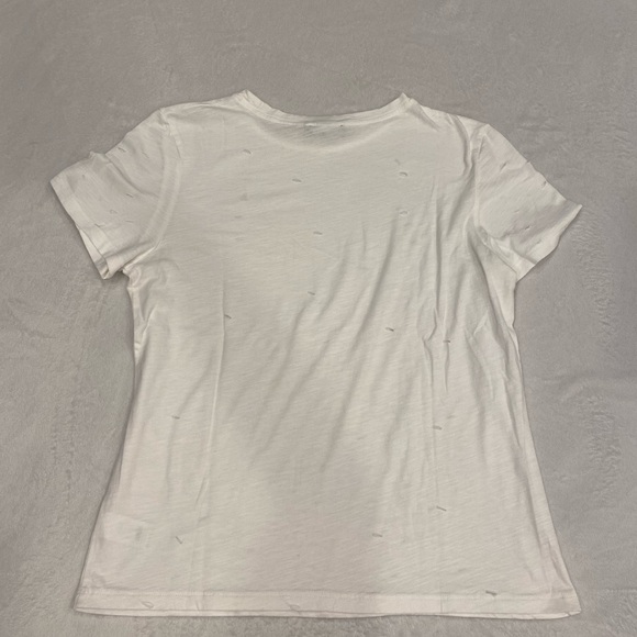 Lulu's Distressed White Tee - Picture 10 of 10